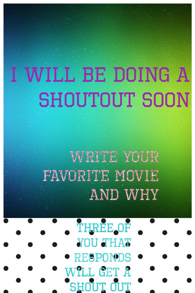 I will be doing a shoutout soon 