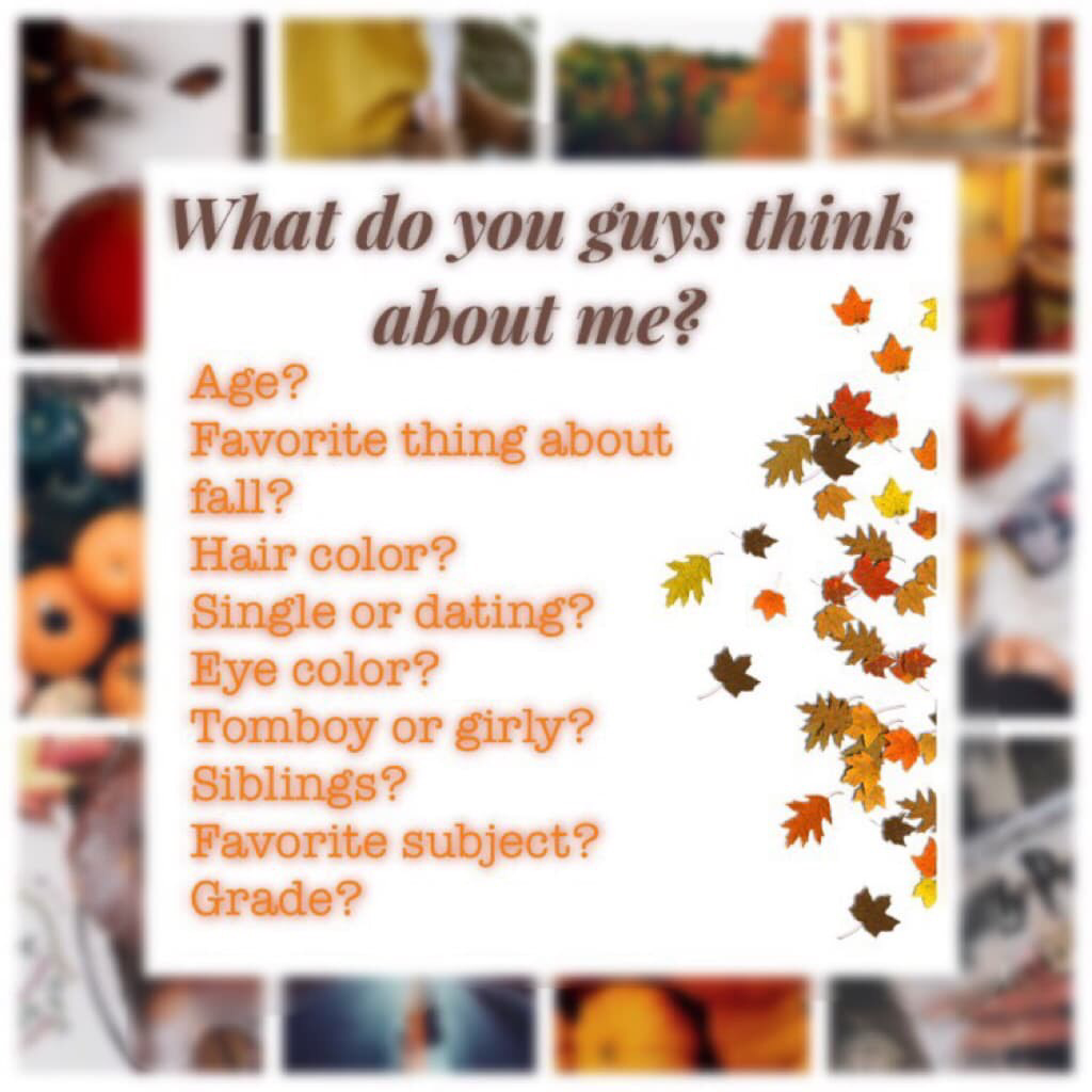 Got this from --Fangirl_Alert--! (Did I do your username right?) fell free to repost. I'll post answers next week😘👍🏻