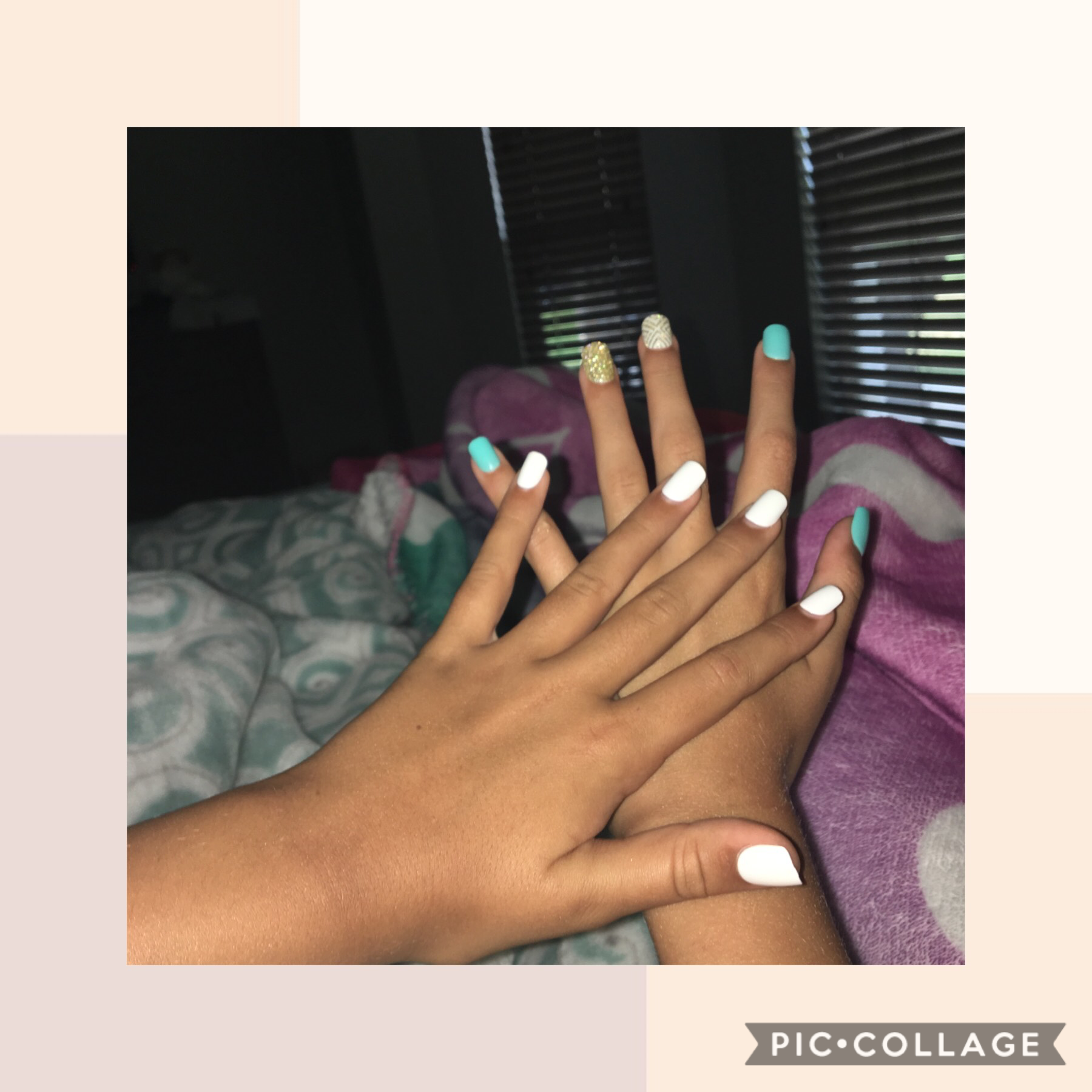 me and my sister got our nails done 