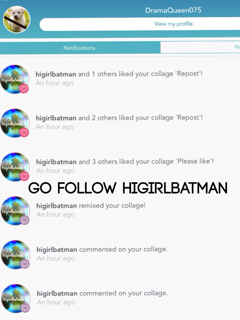 Go follow higirlbatman 