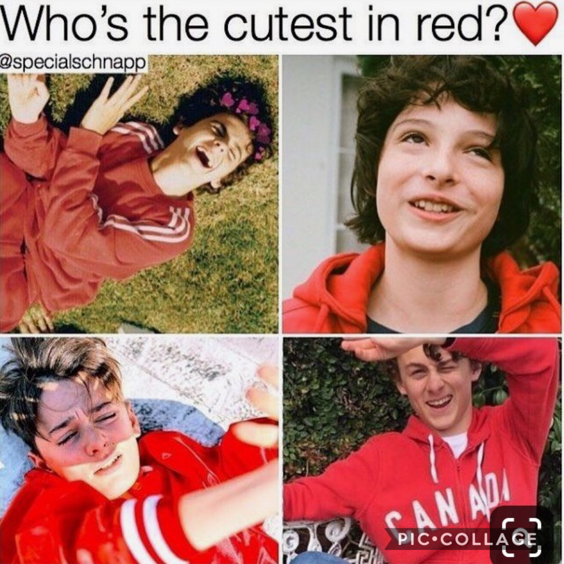 Who’s cutest in red?❤️