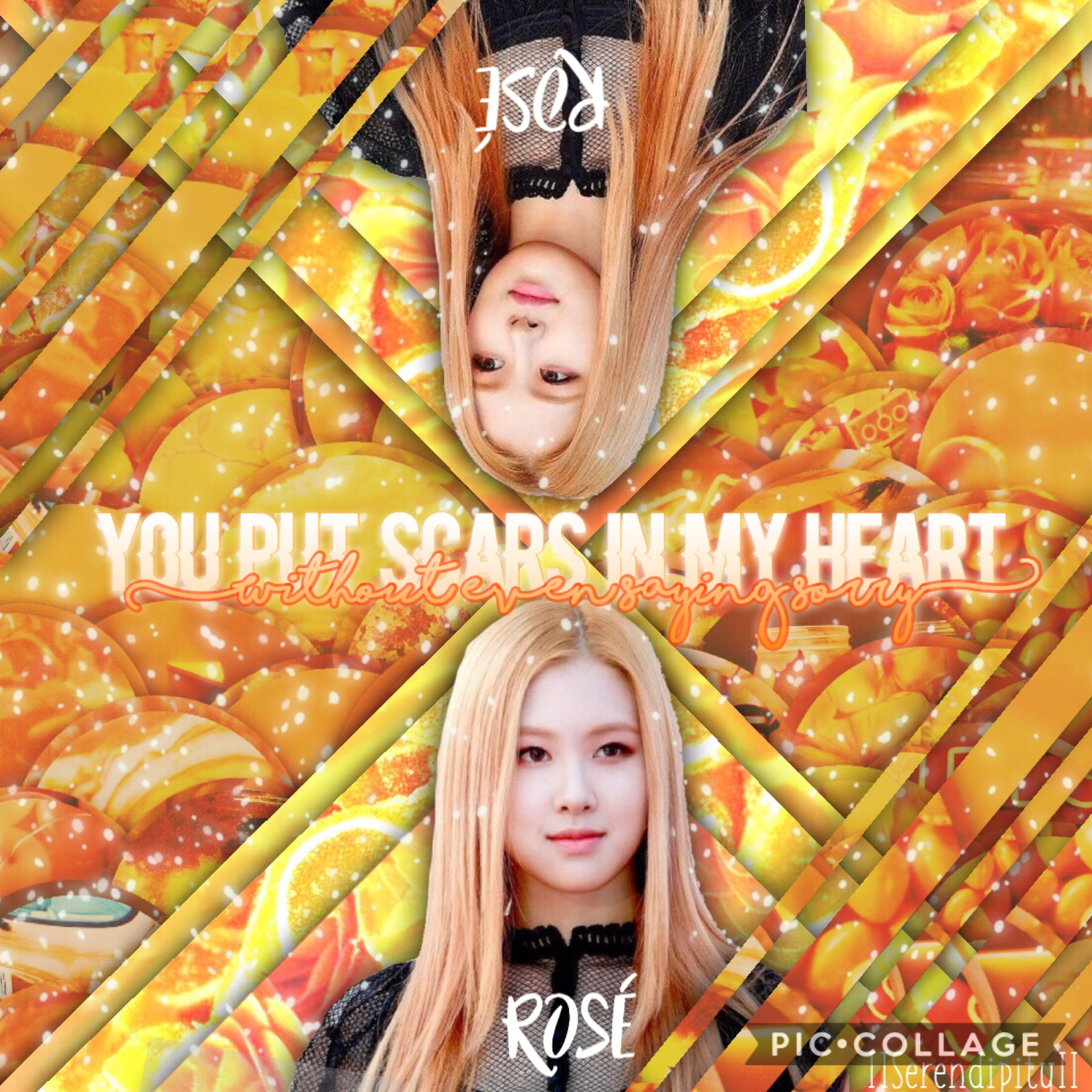 🍊Tap!🍊
I realized I did all of the bp members except Rosé and i just  had to make an edit of her because she is super talented an baeutiful! Have an amazing day everyone!
😊💕🐥
🧀( <---you know when you are😂)