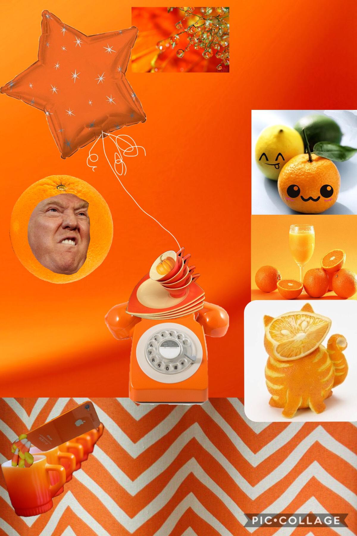 I created an orange collage