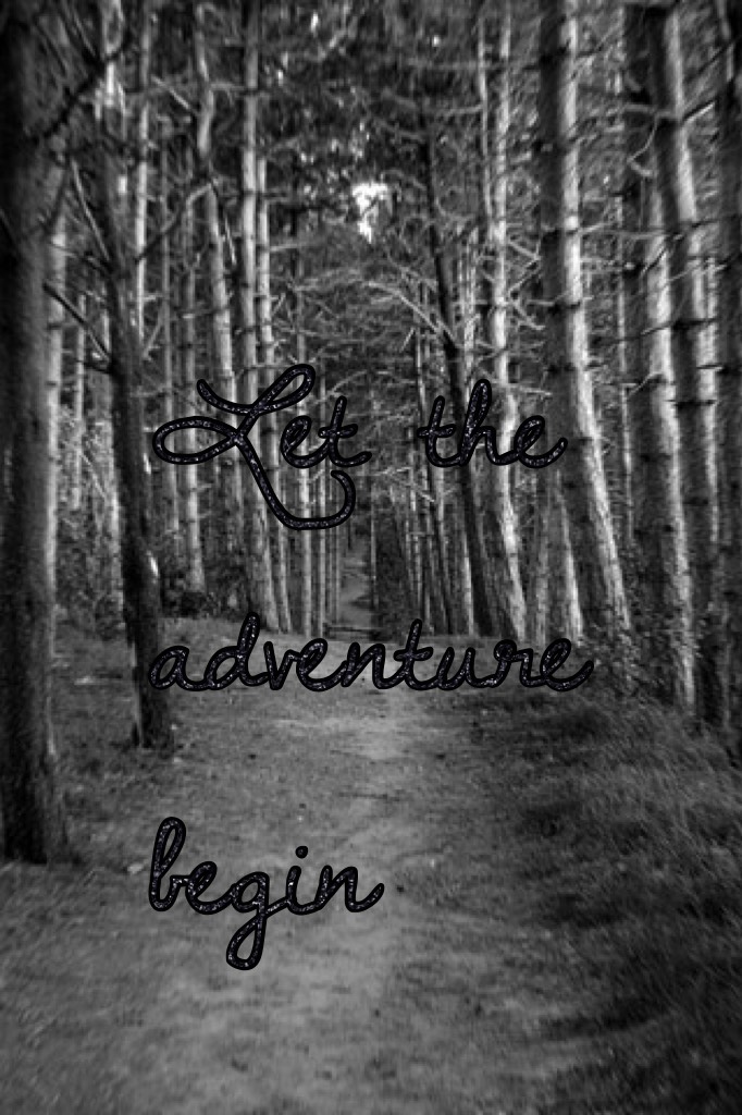 Let the adventure begin 