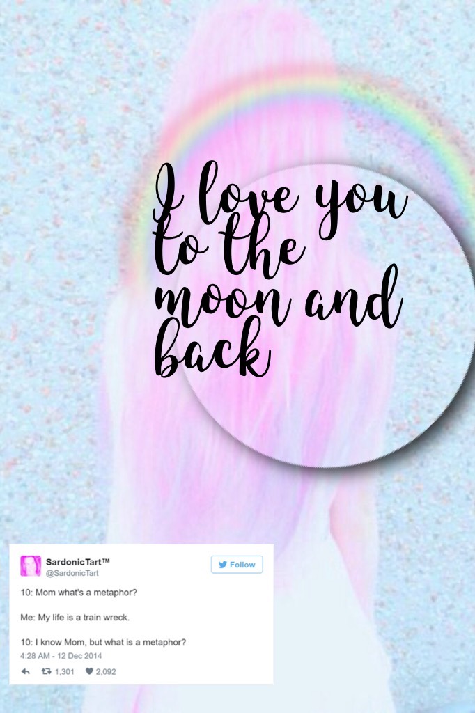 I love you to the moon and bavk