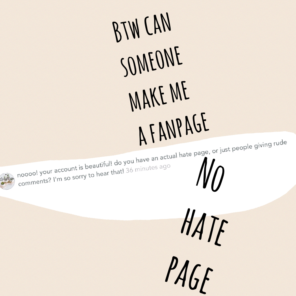 No hate page