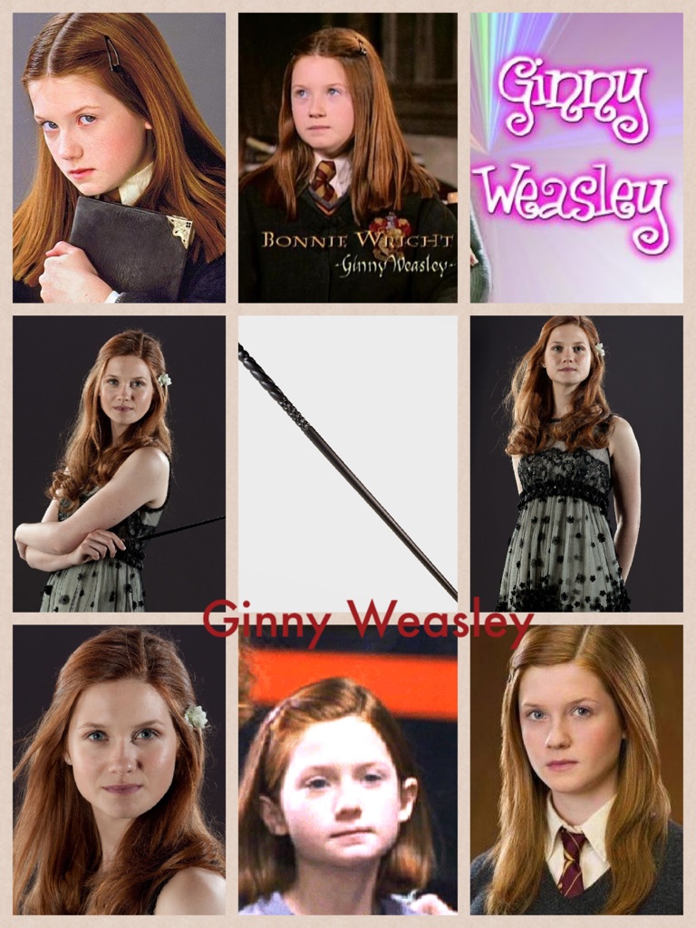 Ginny Weasley- my fourth favorite Harry Potter character. 