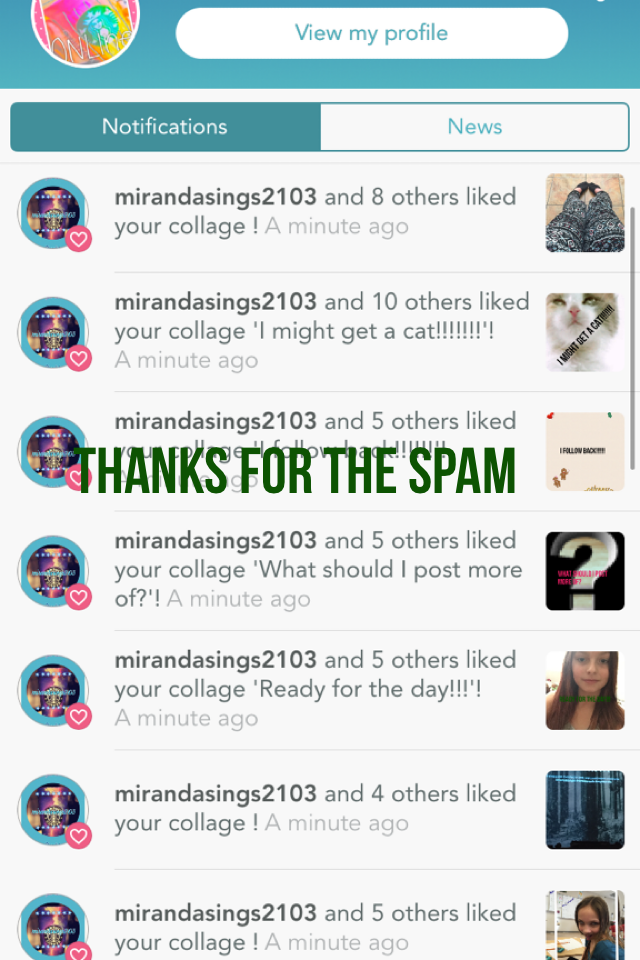 Thanks for the spam