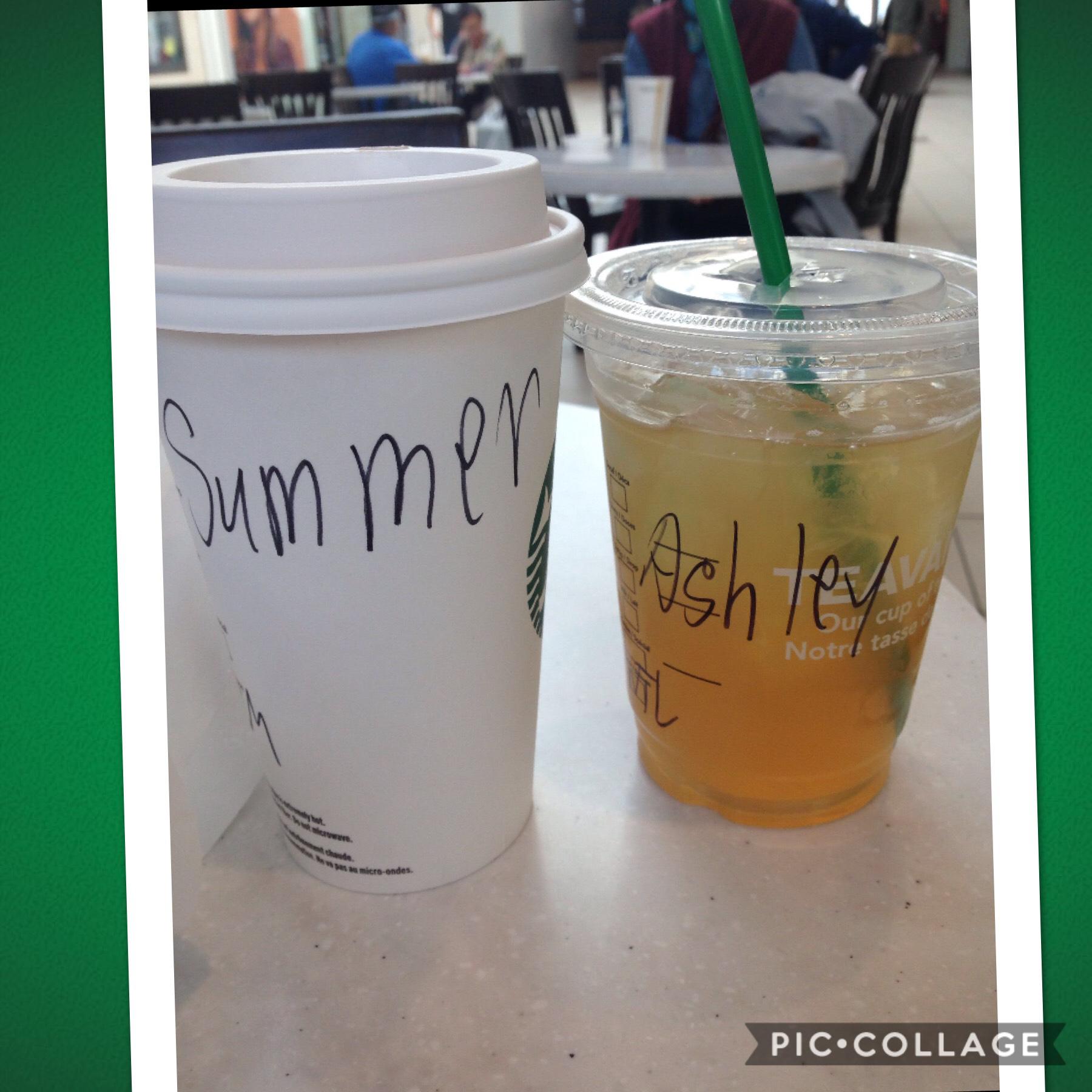When me and my friend went to Starbucks we put fake names