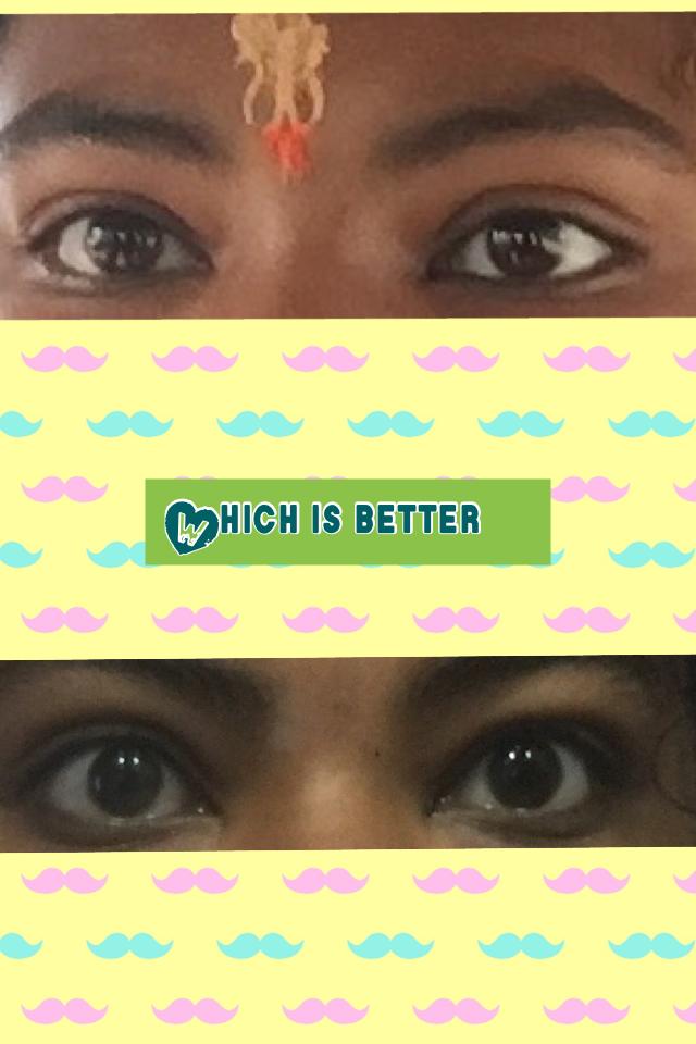 Which eye is better 