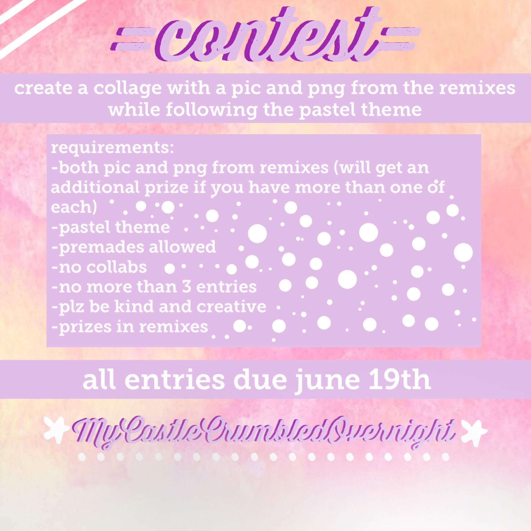 pastel contest 🦋 tap 💕
I was getting really bored so I thought it would be fun to do a contest! After you enter, make sure to go enter @clear-blue-water’s amazing contest! Plz enter by 6-19-19.