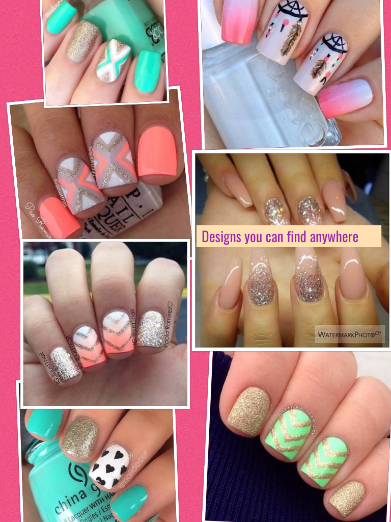 you can find nail designs anywhere 