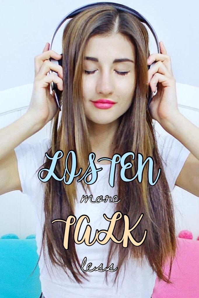 😍Tap😍
😍"LISTEN more, TALK less."😍
😍Credit to pastelpeppermint-pics for the pic😍
😍CHECK OUT PAINTEDROCKS :)😍