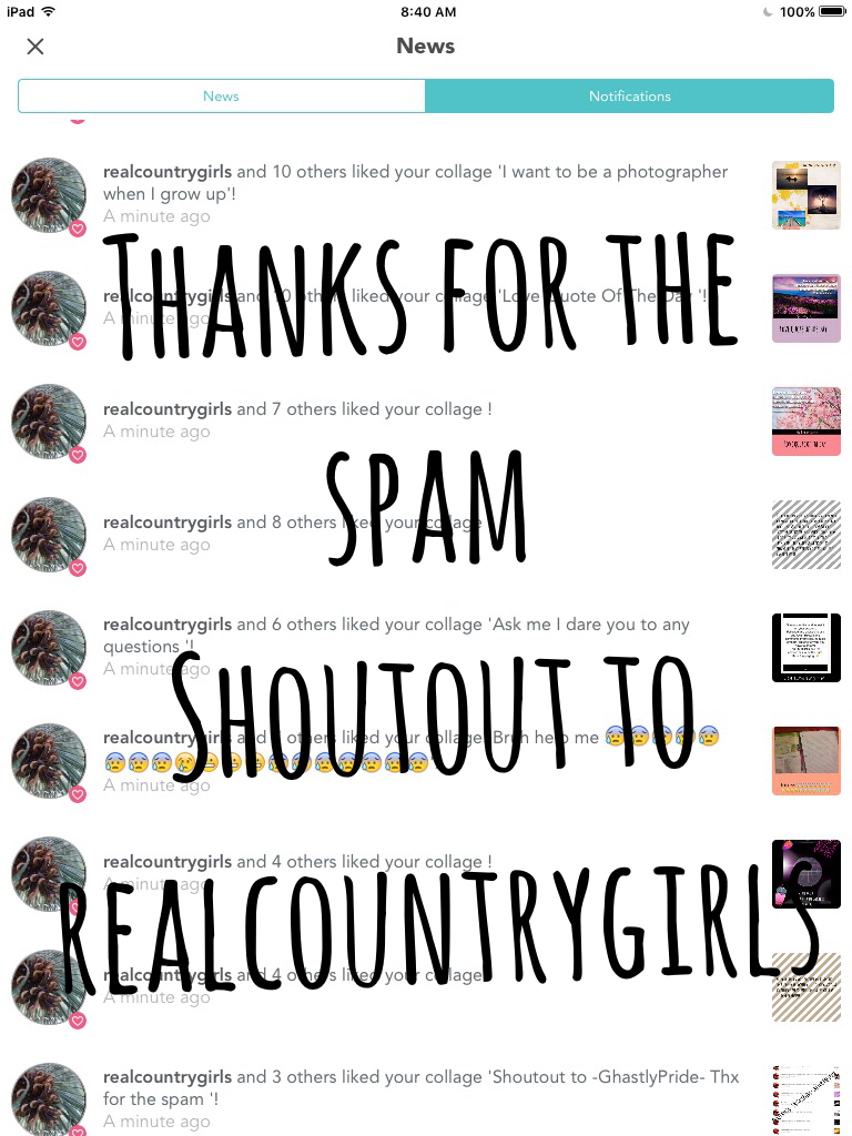 Thanks for the spam
Shoutout to realcountrygirls