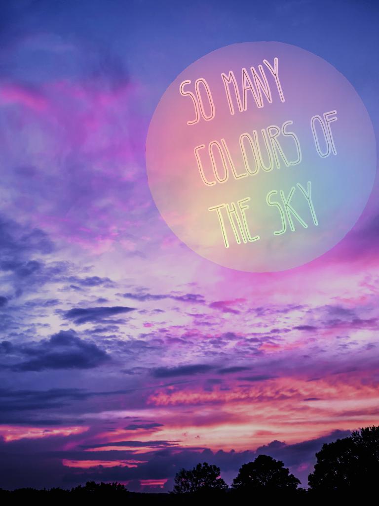 So many colours of the sky