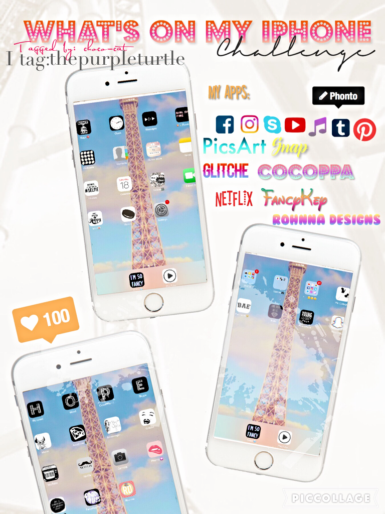 🎈⚡️📳What's on my iPhone challenge📳⚡️🎈
💫😎I have Cocoppa, that's why some of my apps look different, U should totally check it out😎💫