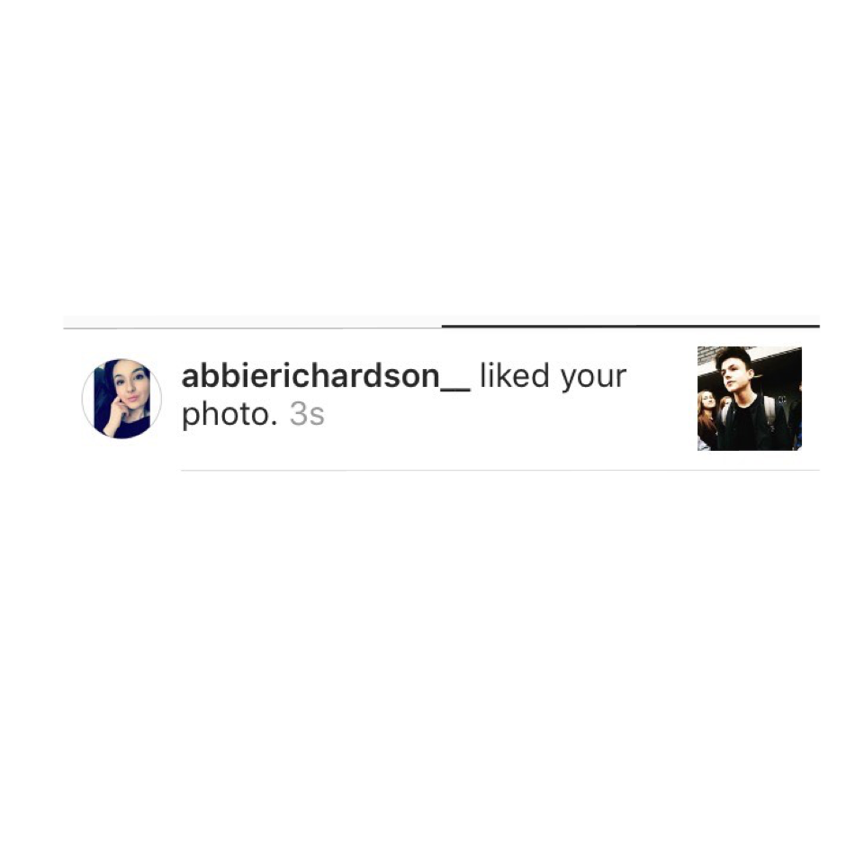 ABBIE LIKED AGAIN ON MY PERSONAL!!😭😭