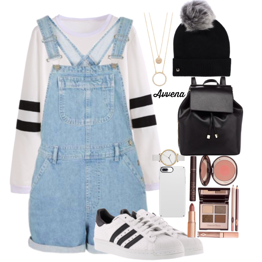 Overalls winter outfit
