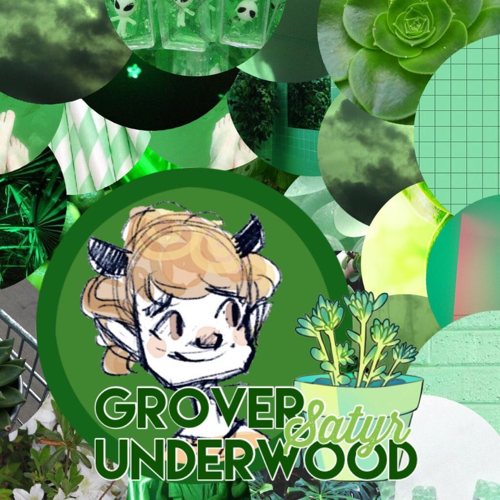 🌱🌱🌱
Grover Underwood, Satyr. I couldn’t find a better picture😢