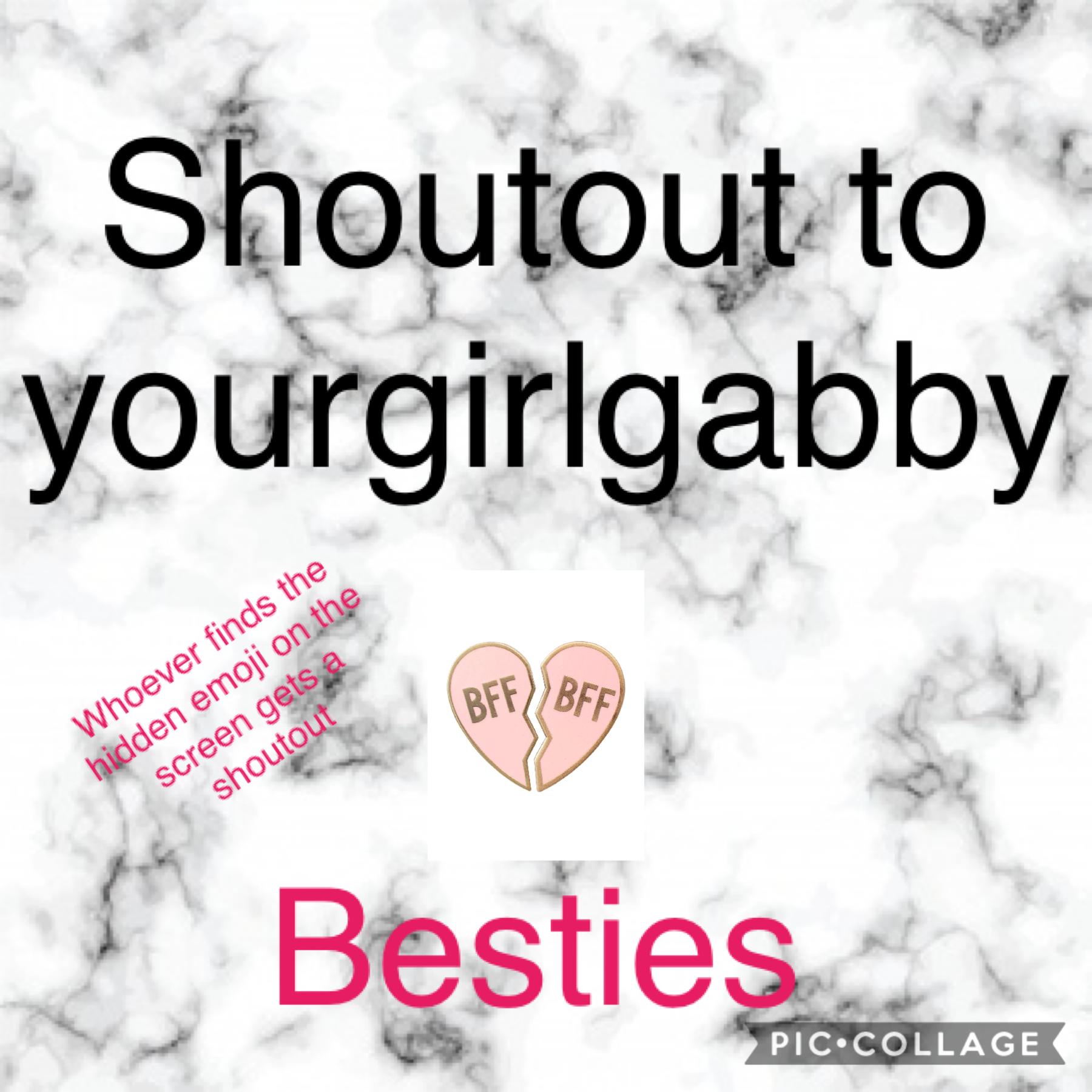 Thx gabby for the shoutout on ur account! Everyone go follow yourgirlgabby right now ☺️😘 love u guys