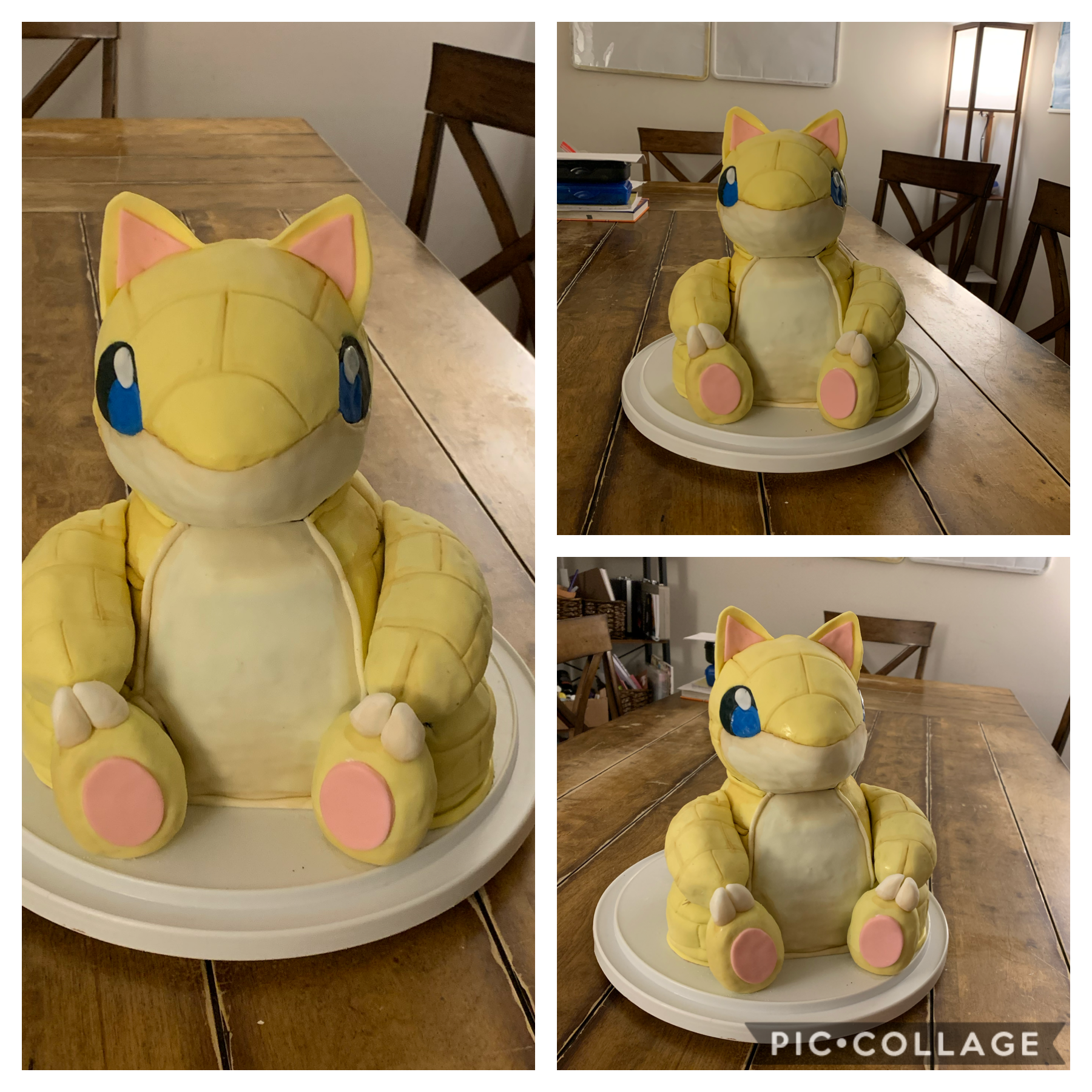 Made this Sandshrew cake for Father’s Day 😊