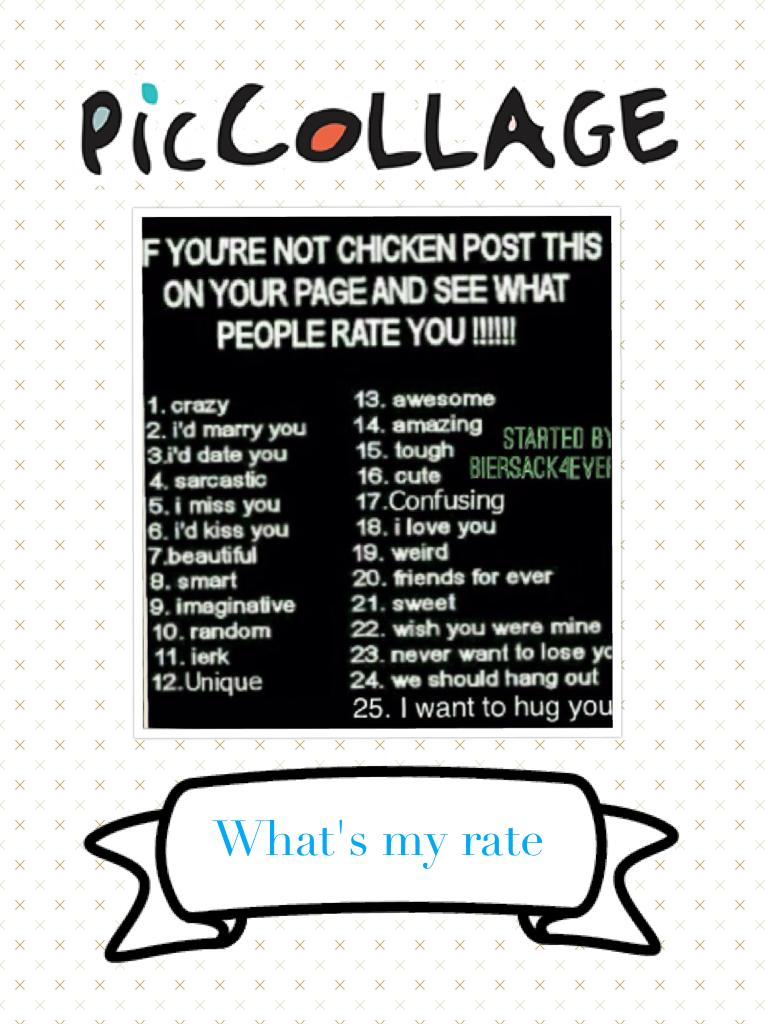 What's my rate