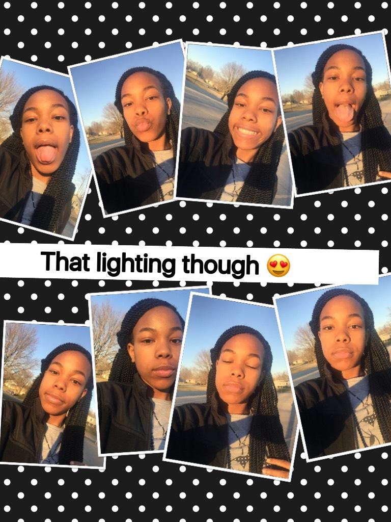 That lighting though 😍 like my pic 