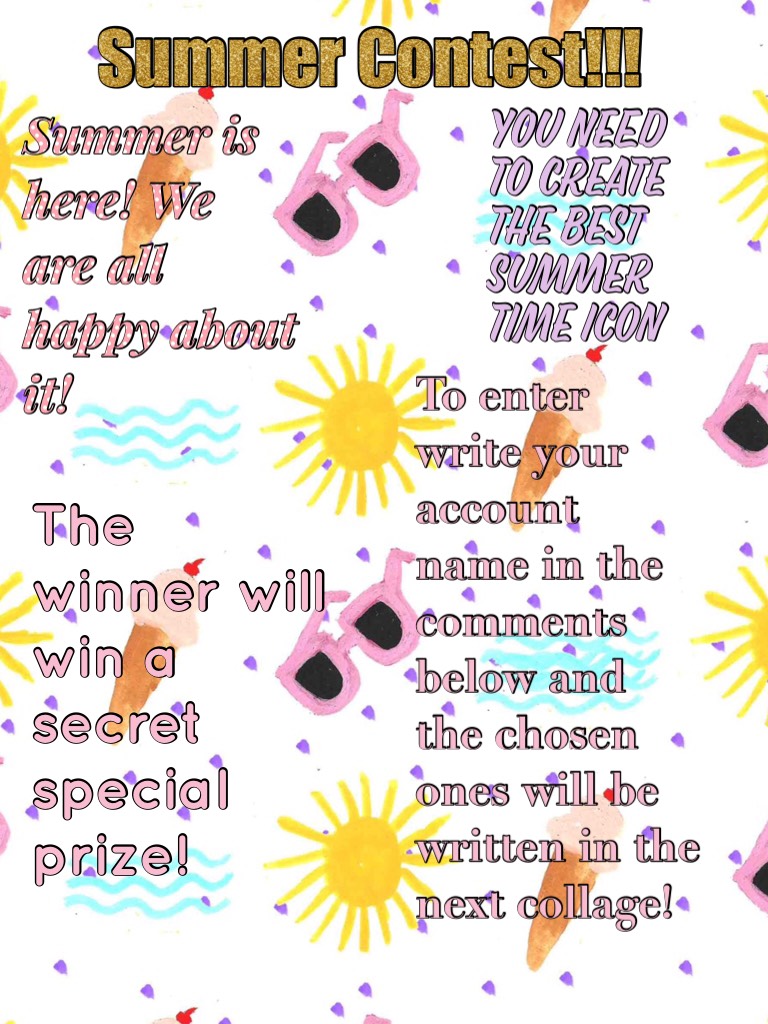 Summer Contest!!! Who wants to enter??