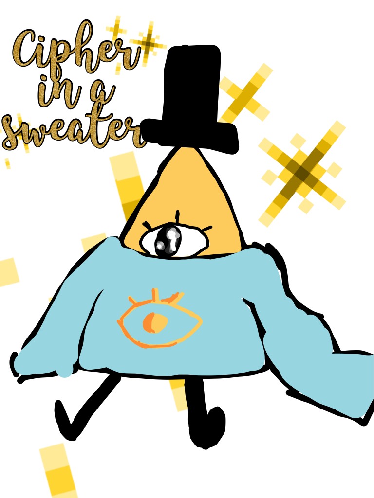 Cipher in a sweater( I drew it ) plz tap
Oh my gawd it actually came out good.