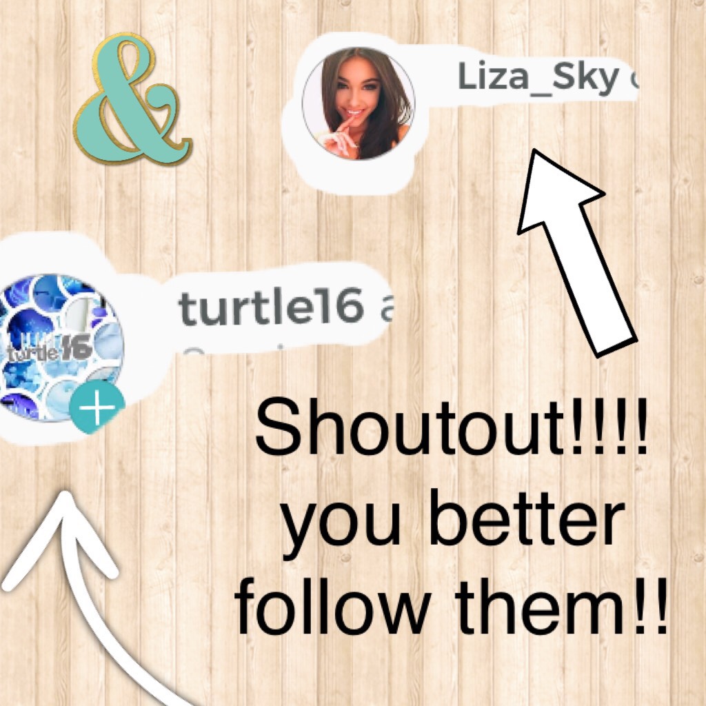 🐥tap🐥
Shoutout!!!! you better follow them!!