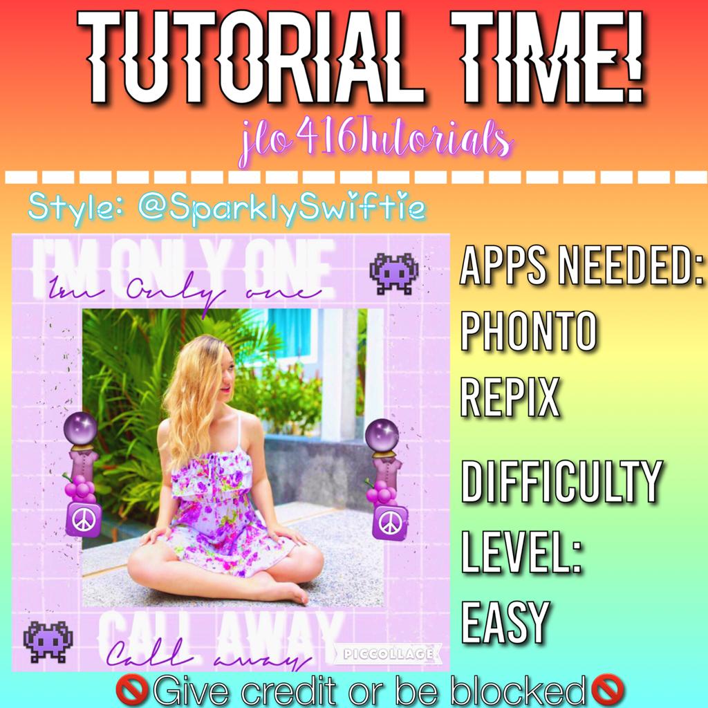 TUTORIAL!! Disclaimer 🔆 I know a lot of people gave me credit for this style, it's actually @SparklySwiftie's! 😘 