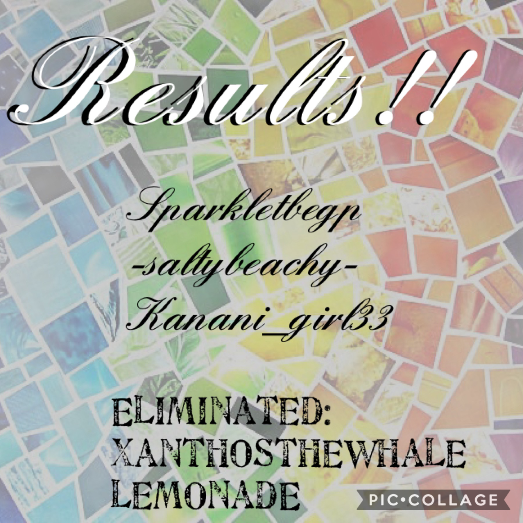 🎈Tap🎈

Results!! Only one more round!!