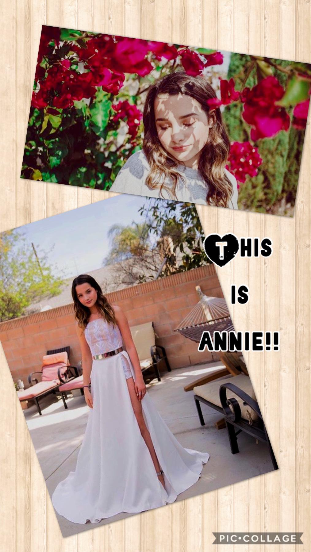 This is Annie!! She is 13, as of December 5. She dated Hayden Summerall from April 2017-May 2018. Annie has a show on a youtube segment called Brat. She also has a youtube channel - Annie Leblanc. Her family channel is - Bratayley. She has a younger siste