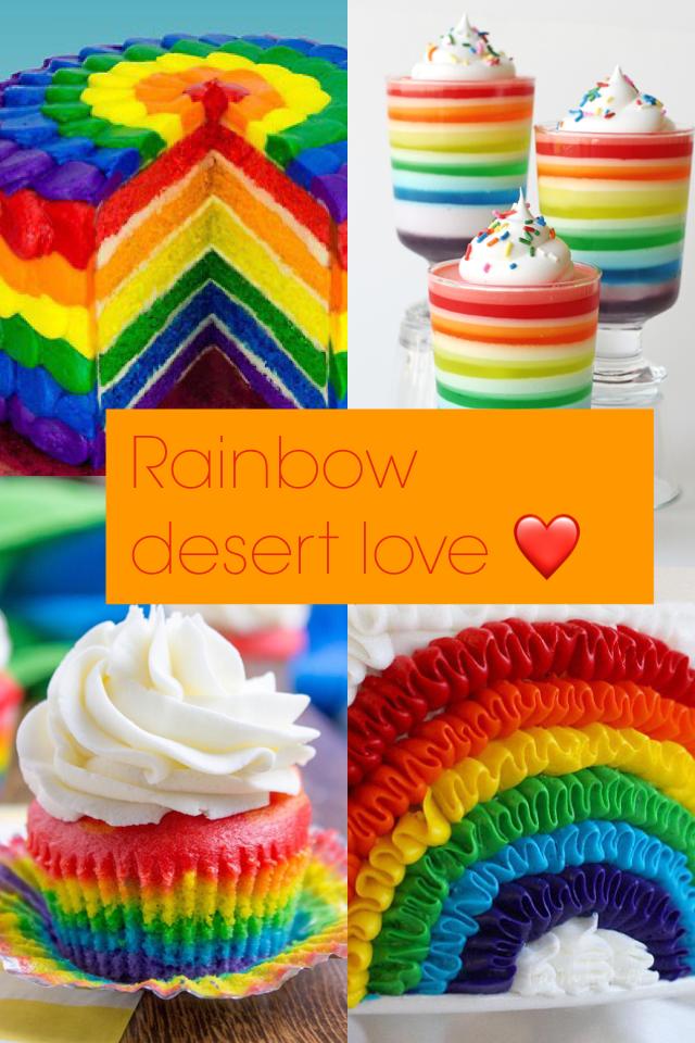 Rainbow desert love ❤️ 
