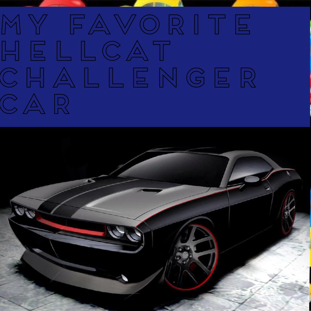 My favorite hellcat challenger car