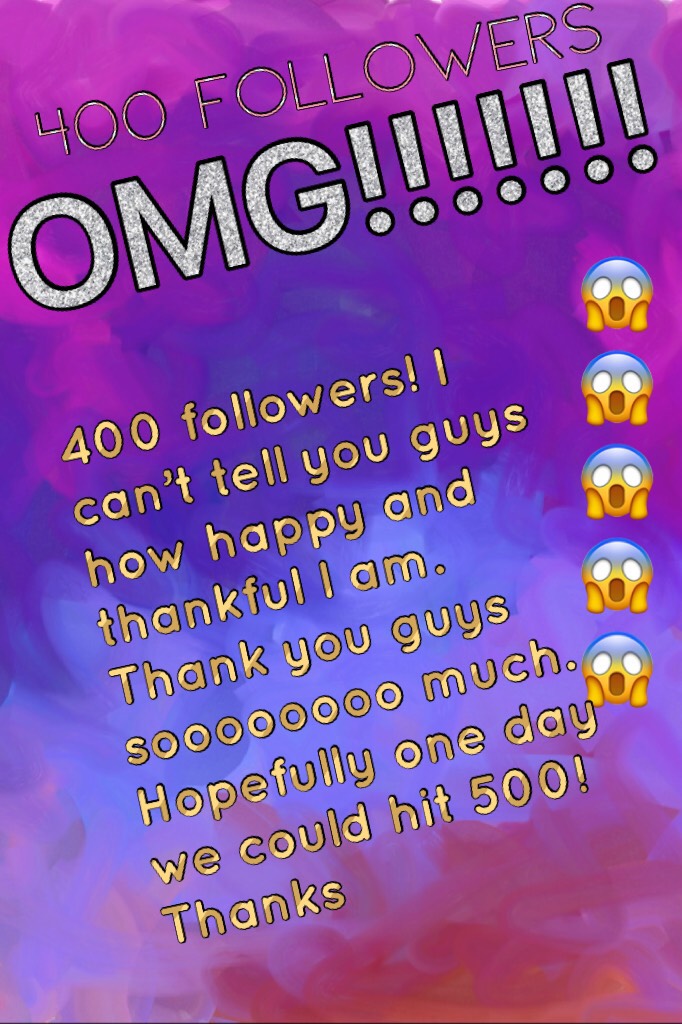                  🍩Tap🍩

Thank you guys sooo much, I can’t explain with words how happy I am. I will be posting a contest and a giveaway for 400 followers.