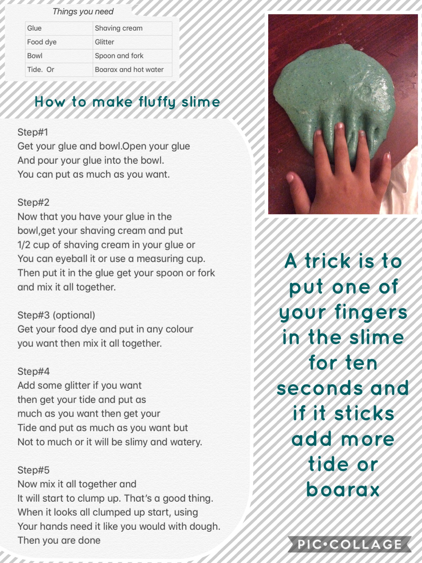 I know that slime is not a thing anymore but this is my recipe and it is really good 😃😄please do not hate on me 😃😄😂😢😡