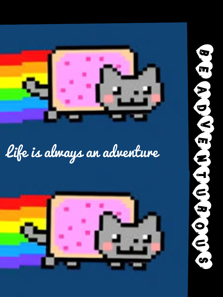 let's be Adventurous and get 25 likes!! Isn't Nyan cat cute also leave in comment section if you have the game😘😘😘😘😘
