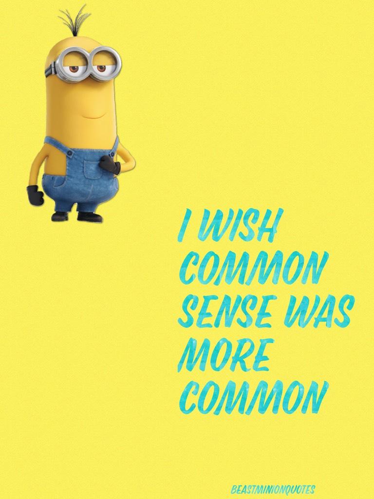 I wish common sense was more common