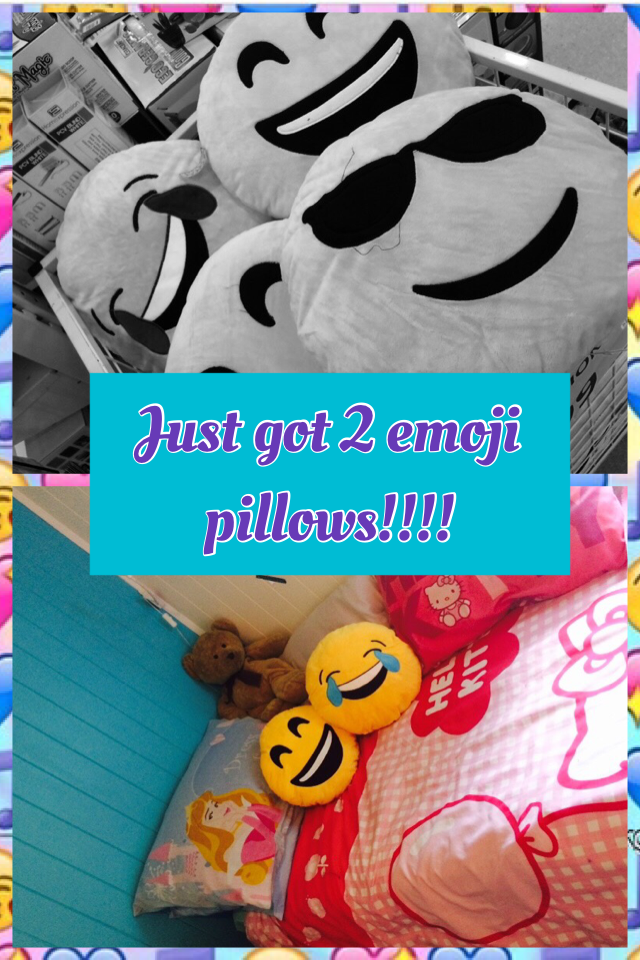 Just got 2 emoji pillows!!!!