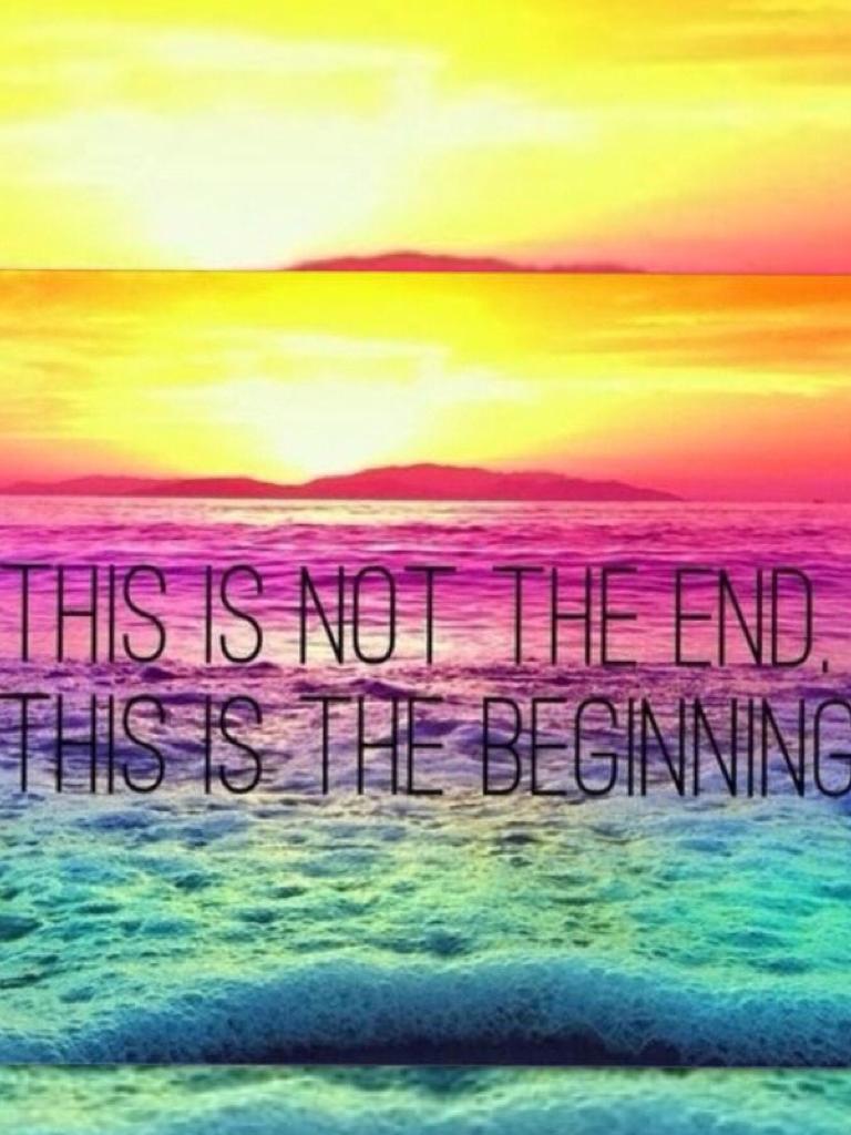 This is not the end this is the beginning 