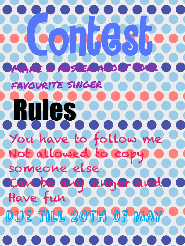 Another contest for you all !!!