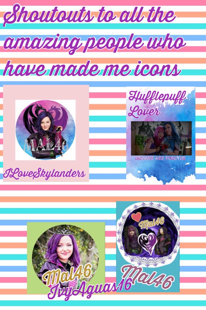 Shoutouts to all the amazing people who have made me icons 