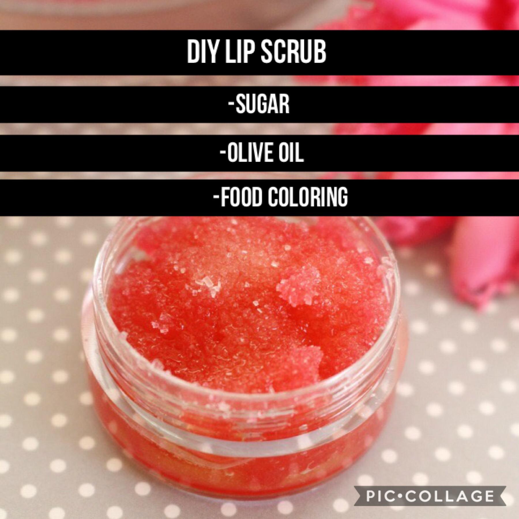 DIY lip scrub 💄 