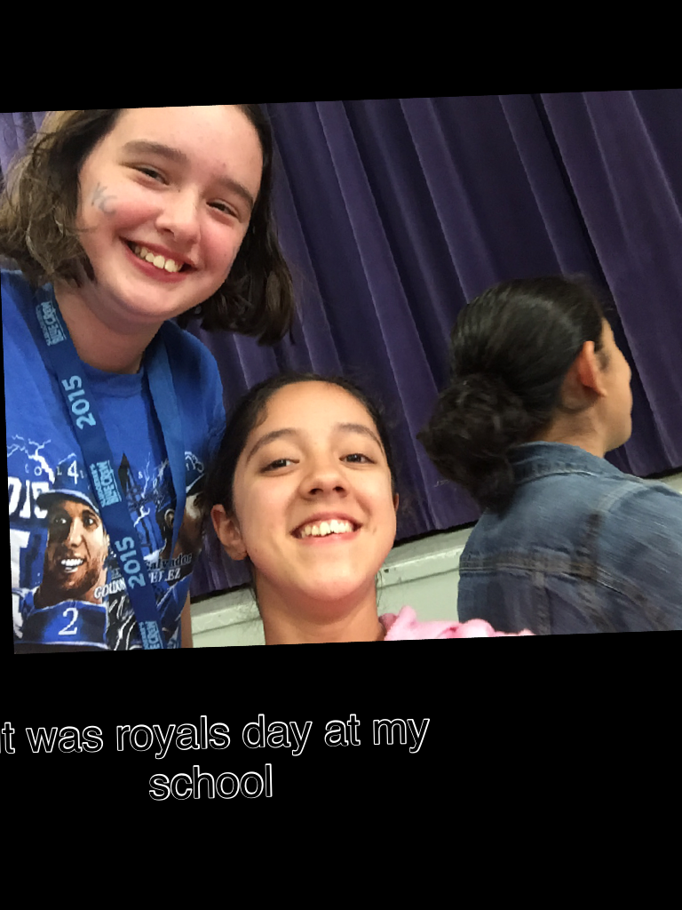 It was royals day at my school. Back on halloween