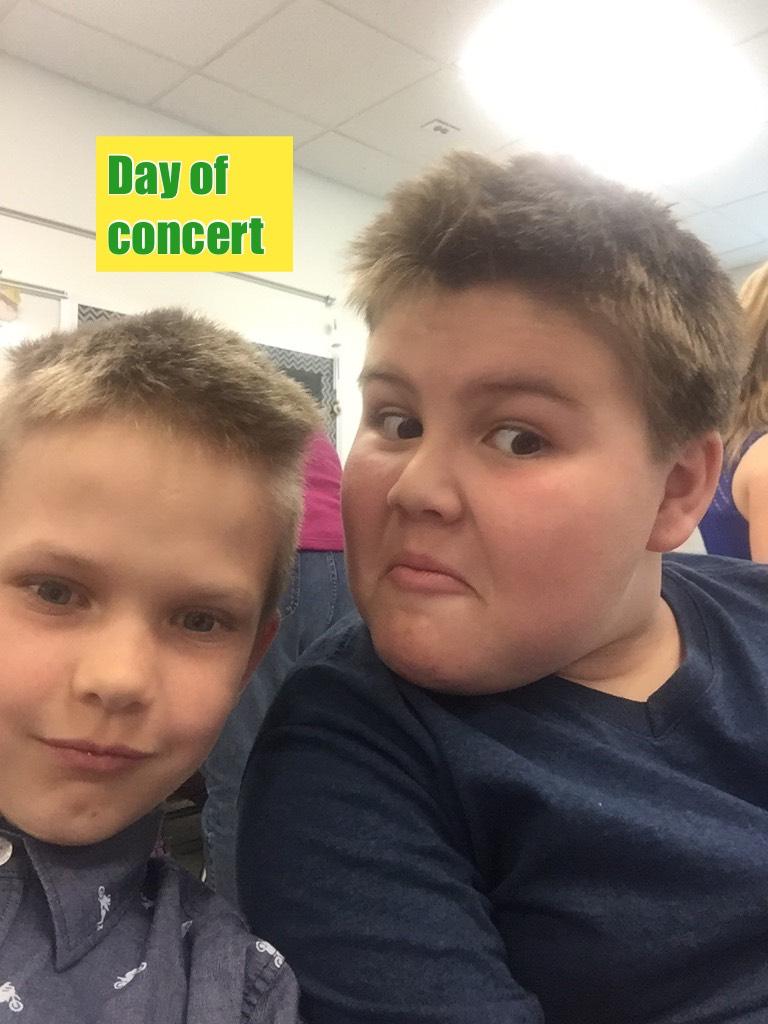 Day of concert 