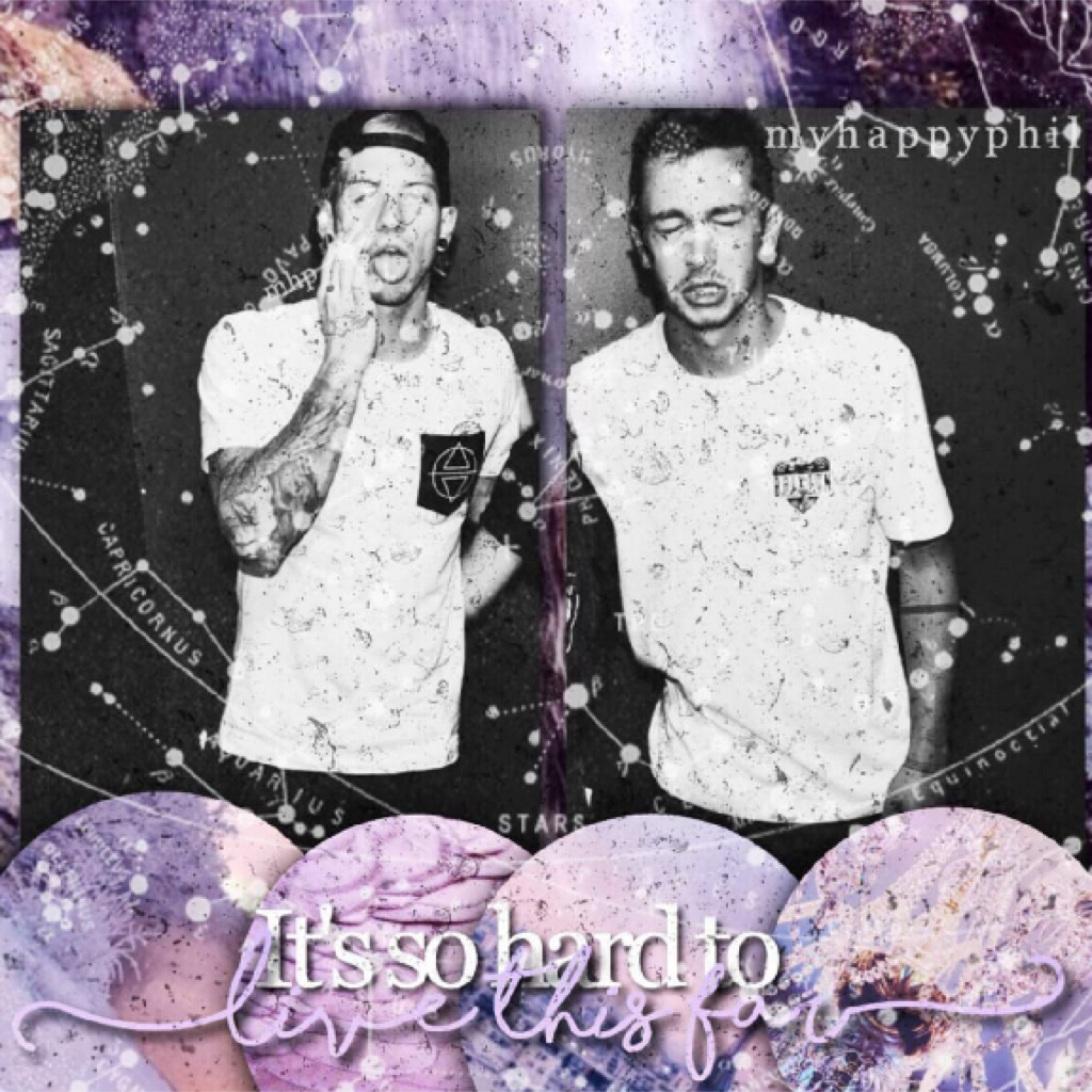 🍇click here🍇
Oh hey frens here's an edit of my favorite BOIS.song:where did we go by Tyler Joseph:)🌞How was your day?👼