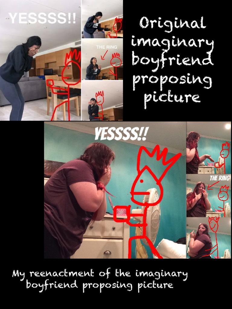Original imaginary boyfriend proposing picture 