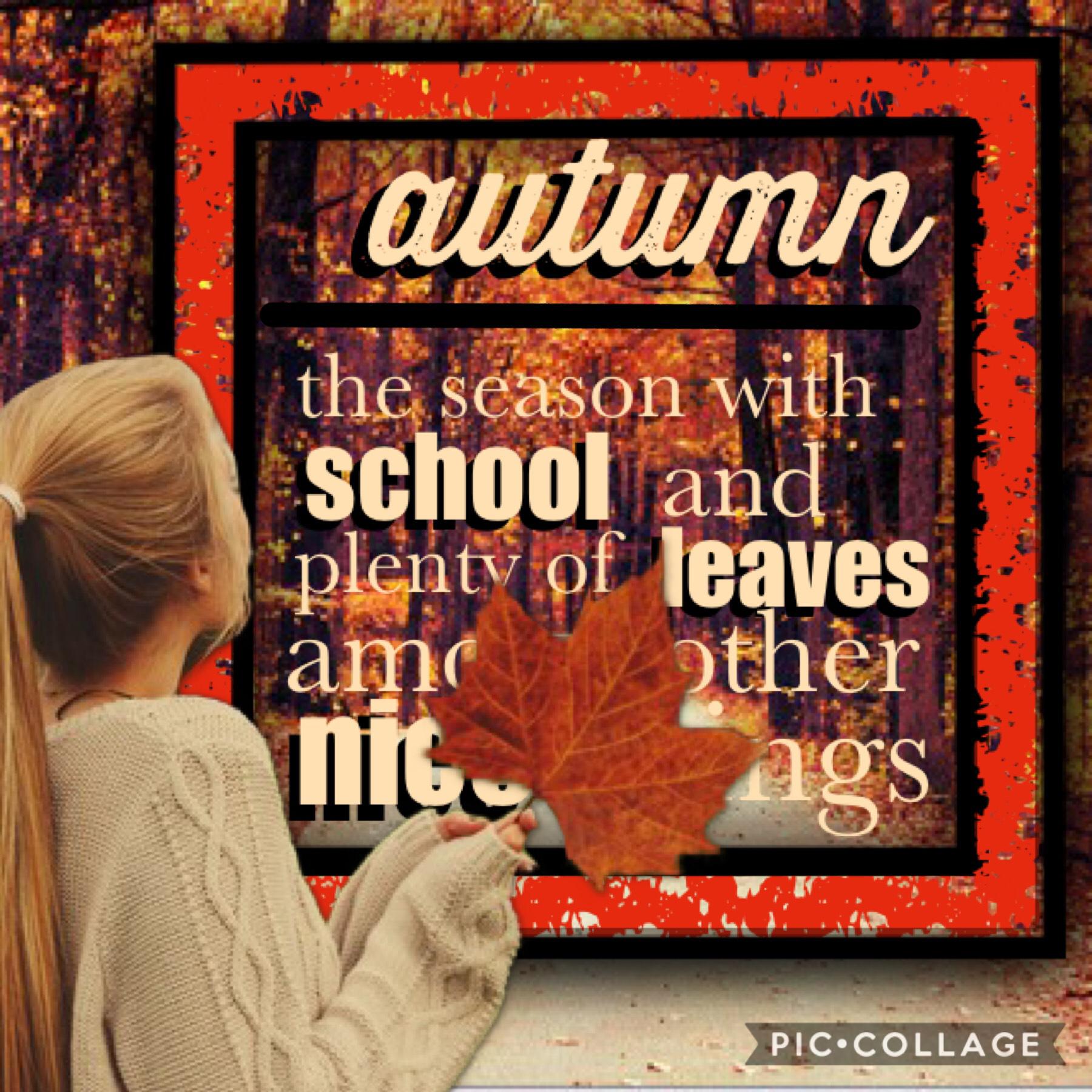 tap!
Embracing my inner autumn. It’s so pretty, right? I’m currently stressing about a PreCal test tomorrow and any words of encouragement would be very much appreciated. Thanks! 💕