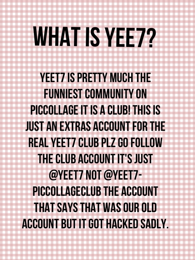 WHAT IS YEE7?